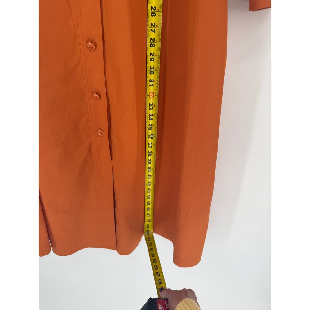 Tory Burch Artist Dress Tuscan Orange Size 4 NWT Cotton POplin $428 - Picture 10 of 13